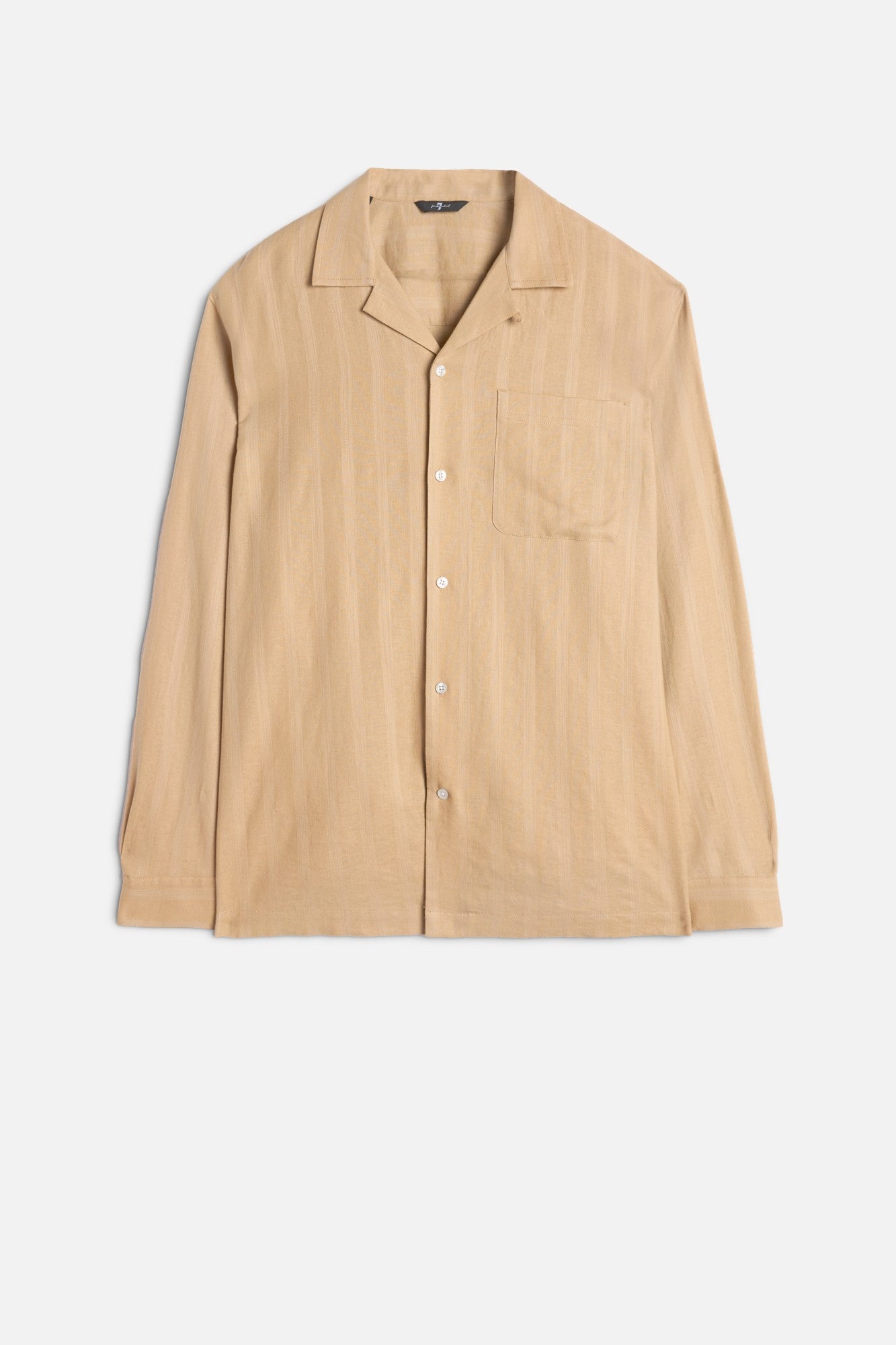7-for-all-mankind-camp-hemd-leinen-mix-langarm-beige image 1
