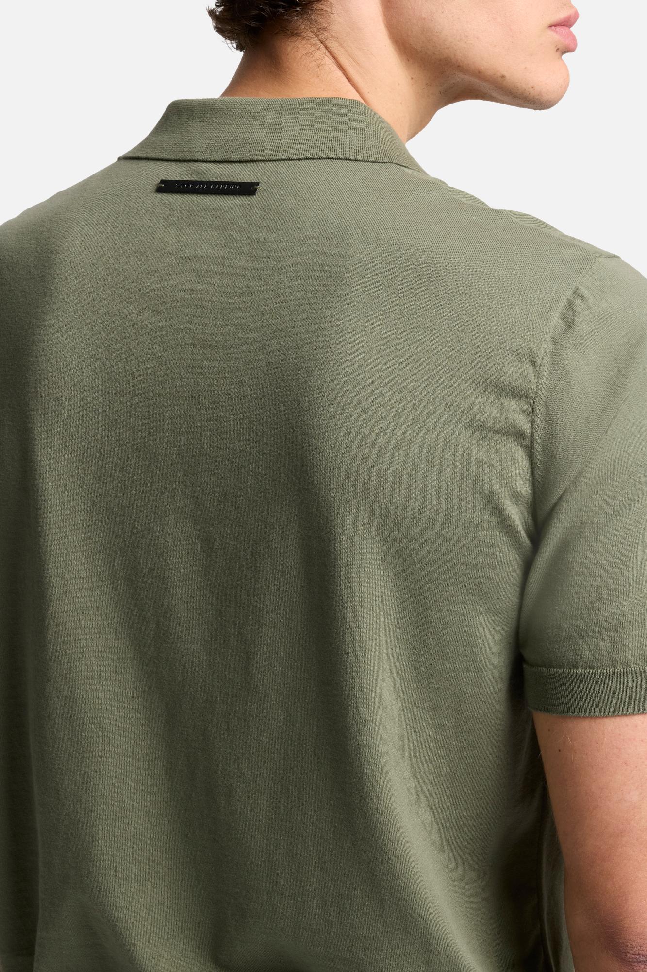 7-for-all-mankind-polo-sweater-army-green-herren-kurzarm-baumwolle image 4