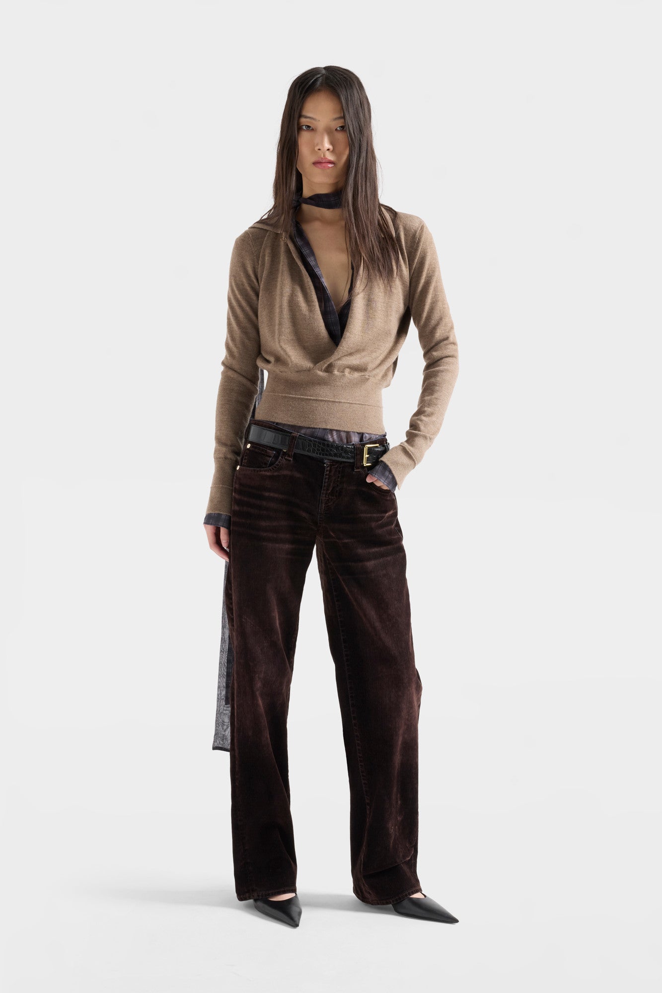 7-for-all-mankind-double-rib-polo-sweater-in-cashmere-sandcastle image 2