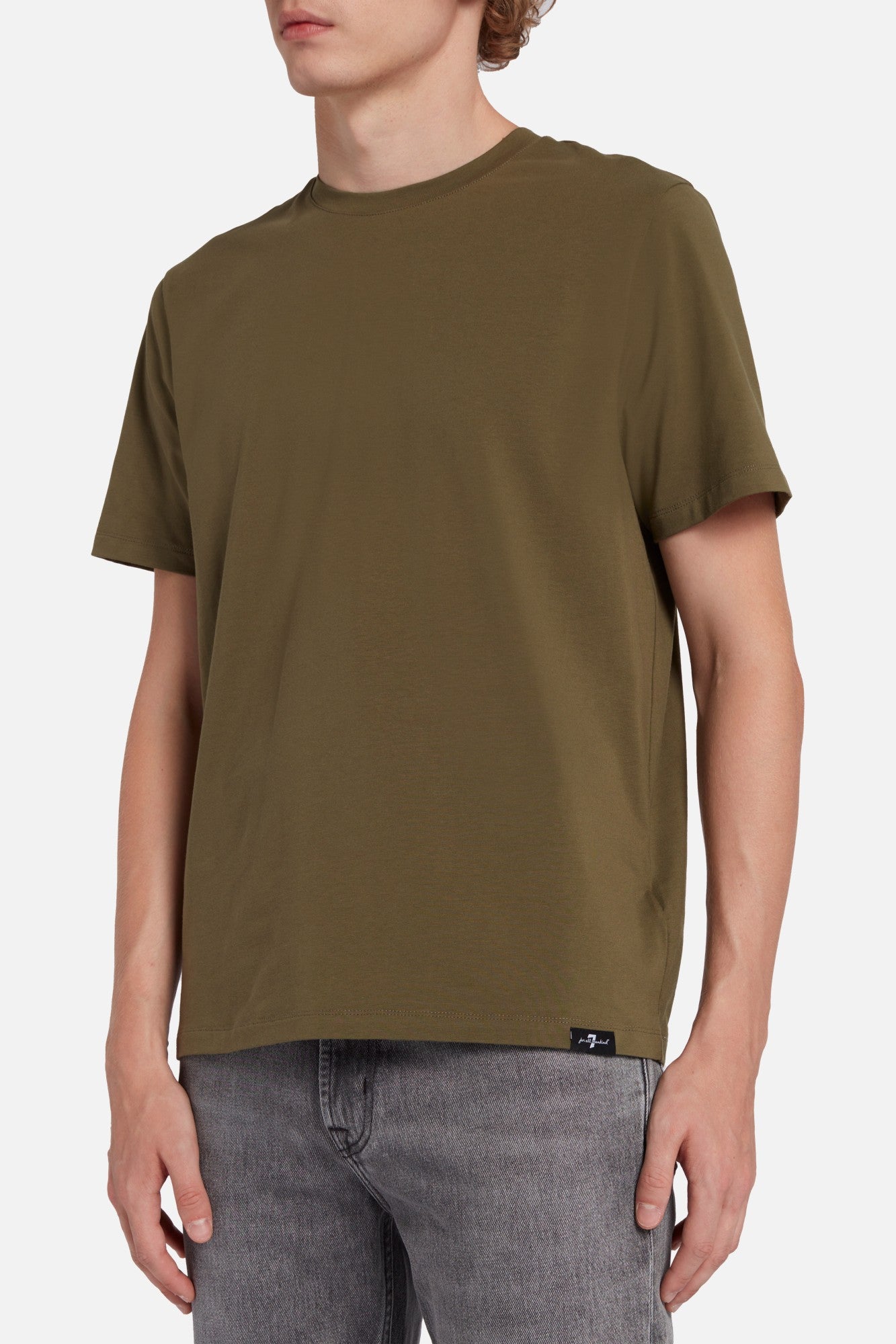 7-for-all-mankind-luxe-performance-t-shirt-army-herren image 7
