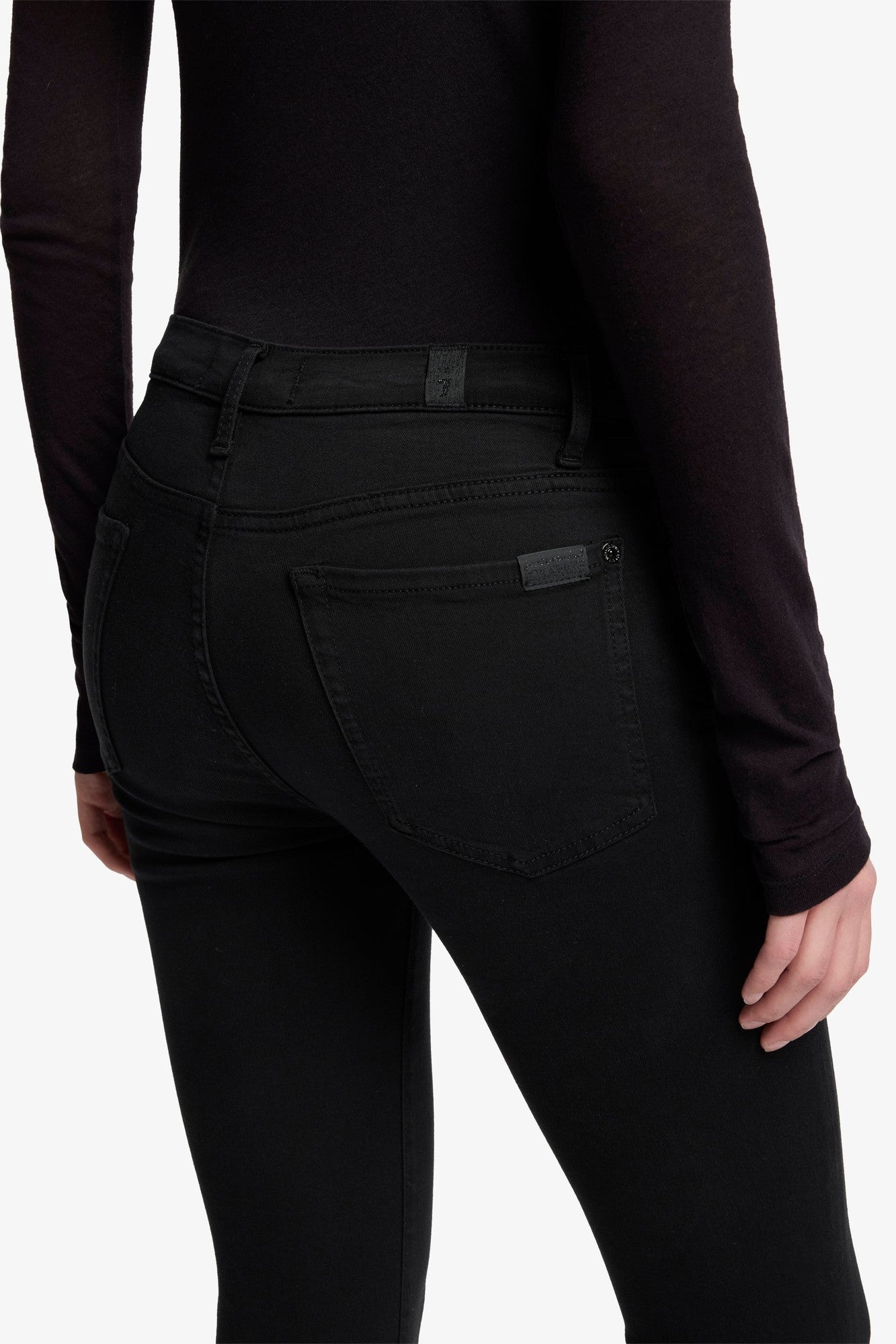 7-for-all-mankind-the-skinny-high-waist-jeans-slim-illusion-rinsed-black image 4