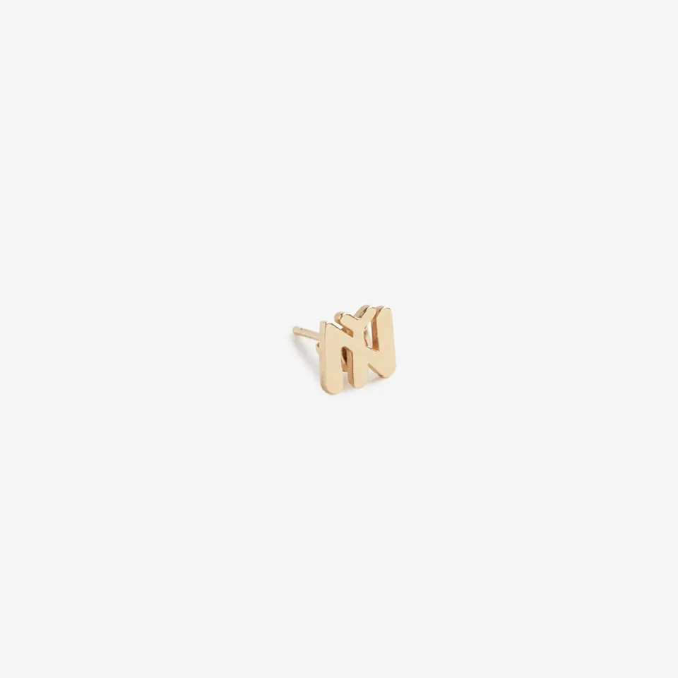 aim-leon-dore-14kt-gold-ny-earring-gold image 1