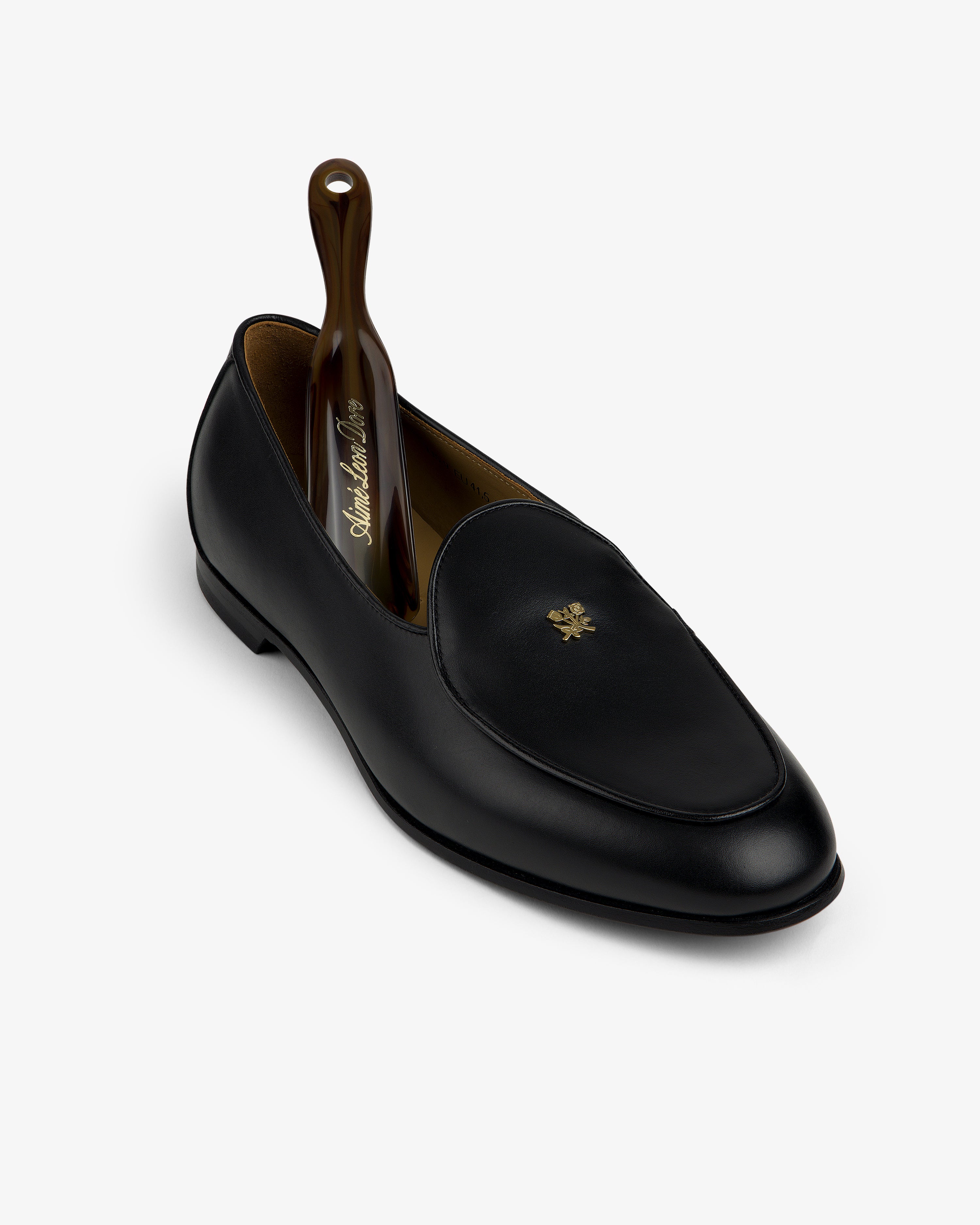 aim-leon-dore-crest-sal-ni-loafer-schwarz-glattleder image 6