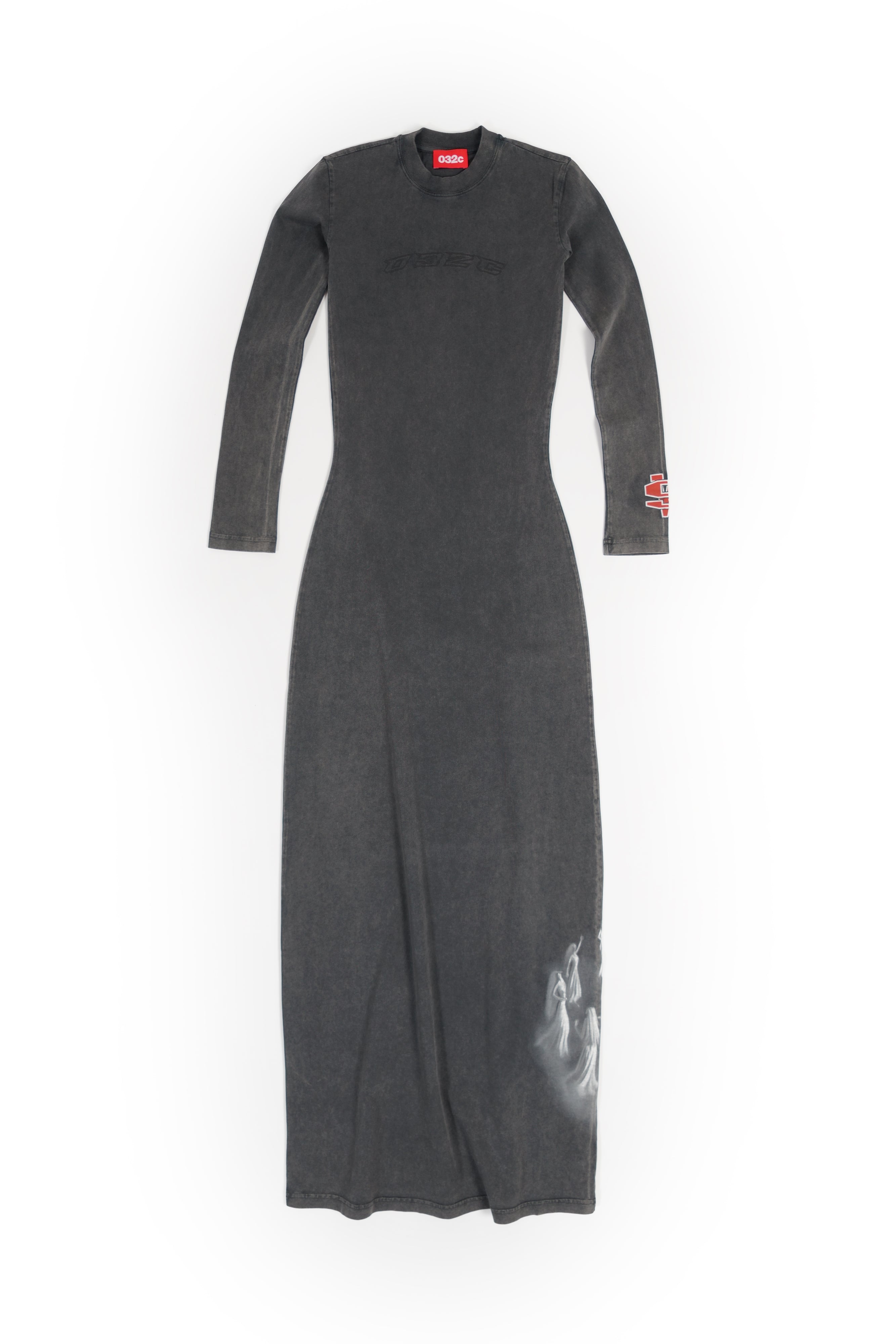 032c-dress-with-print-speedy-kleid-faded-black image 4