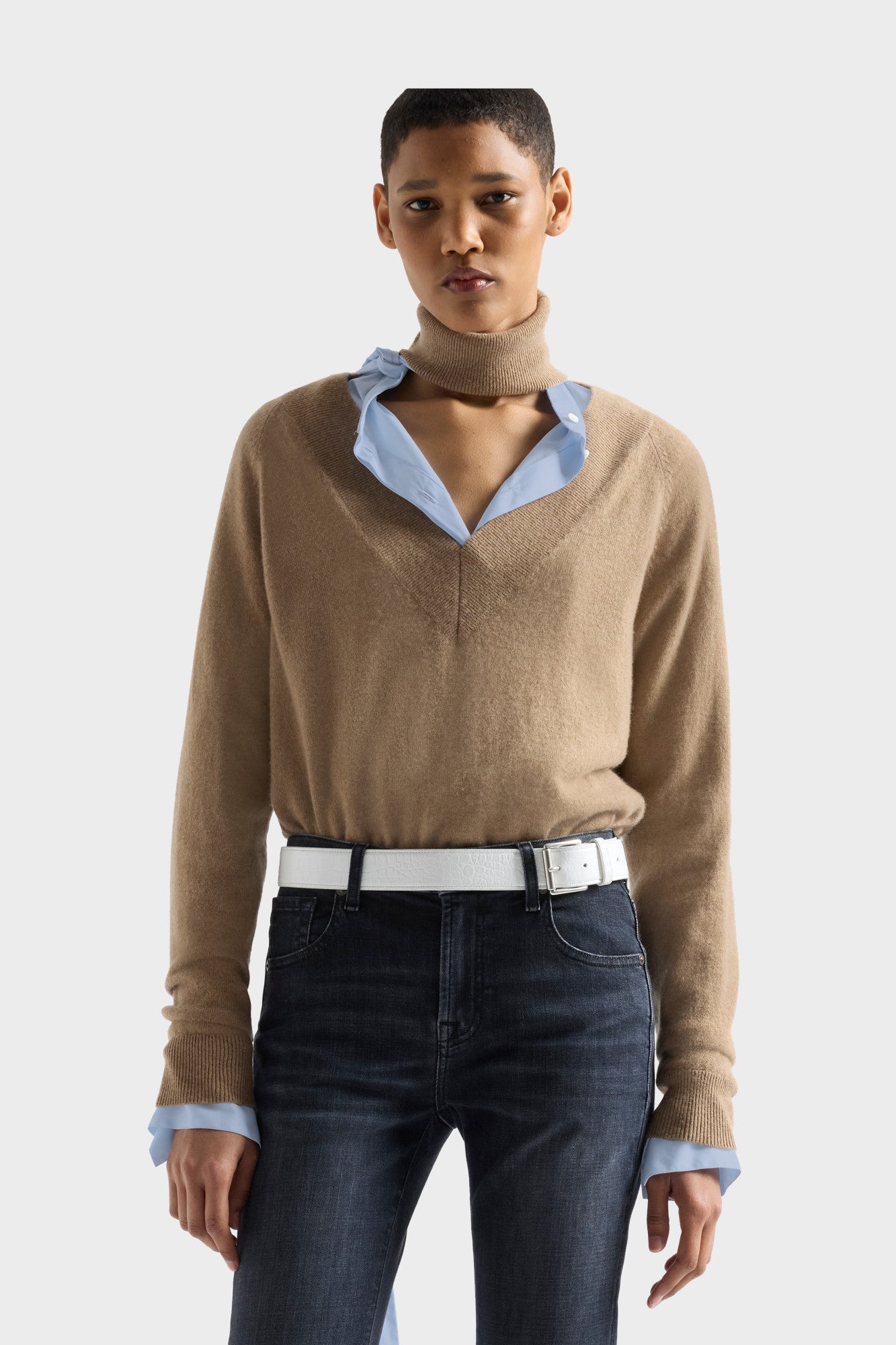 7-for-all-mankind-large-rib-v-neck-sweater-kaschmirpullover-in-cashmere-sandcast image 3