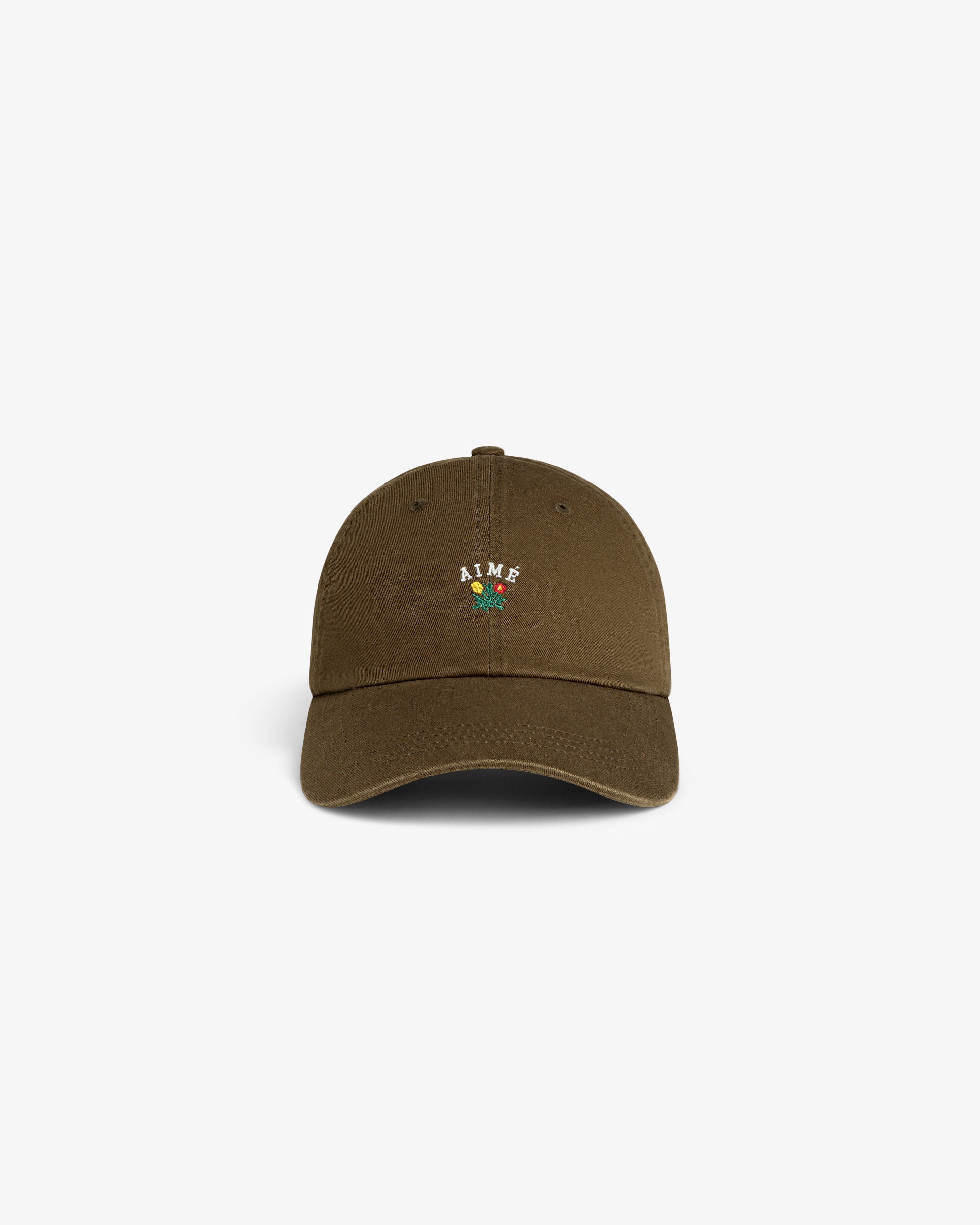 aim-leon-dore-crest-logo-hat-olive image 2