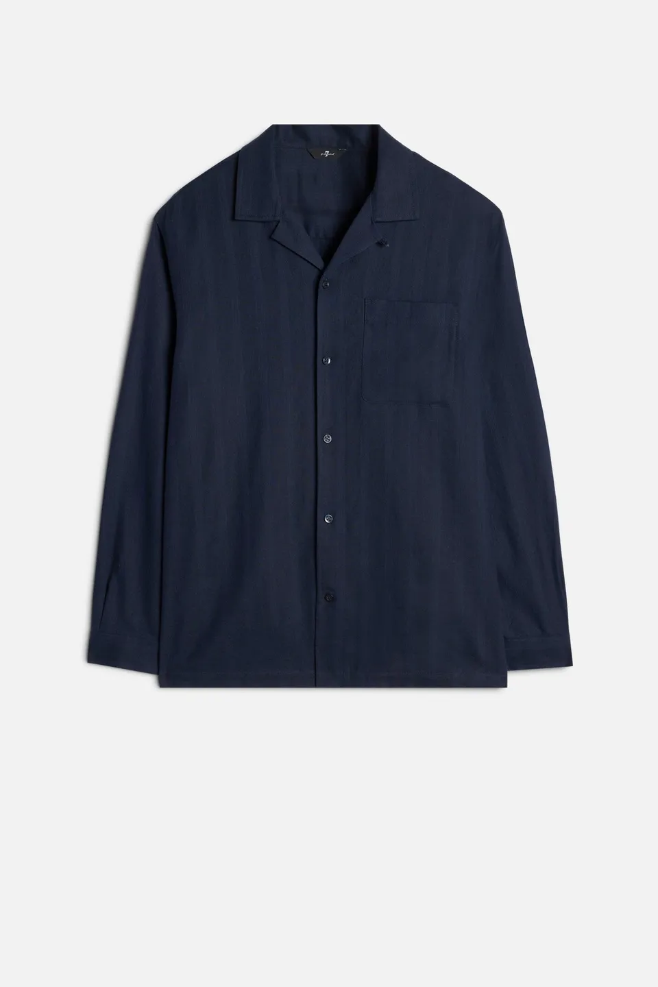 7-for-all-mankind-linen-blend-long-sleeve-camp-shirt-navy-herren-hemd image 1