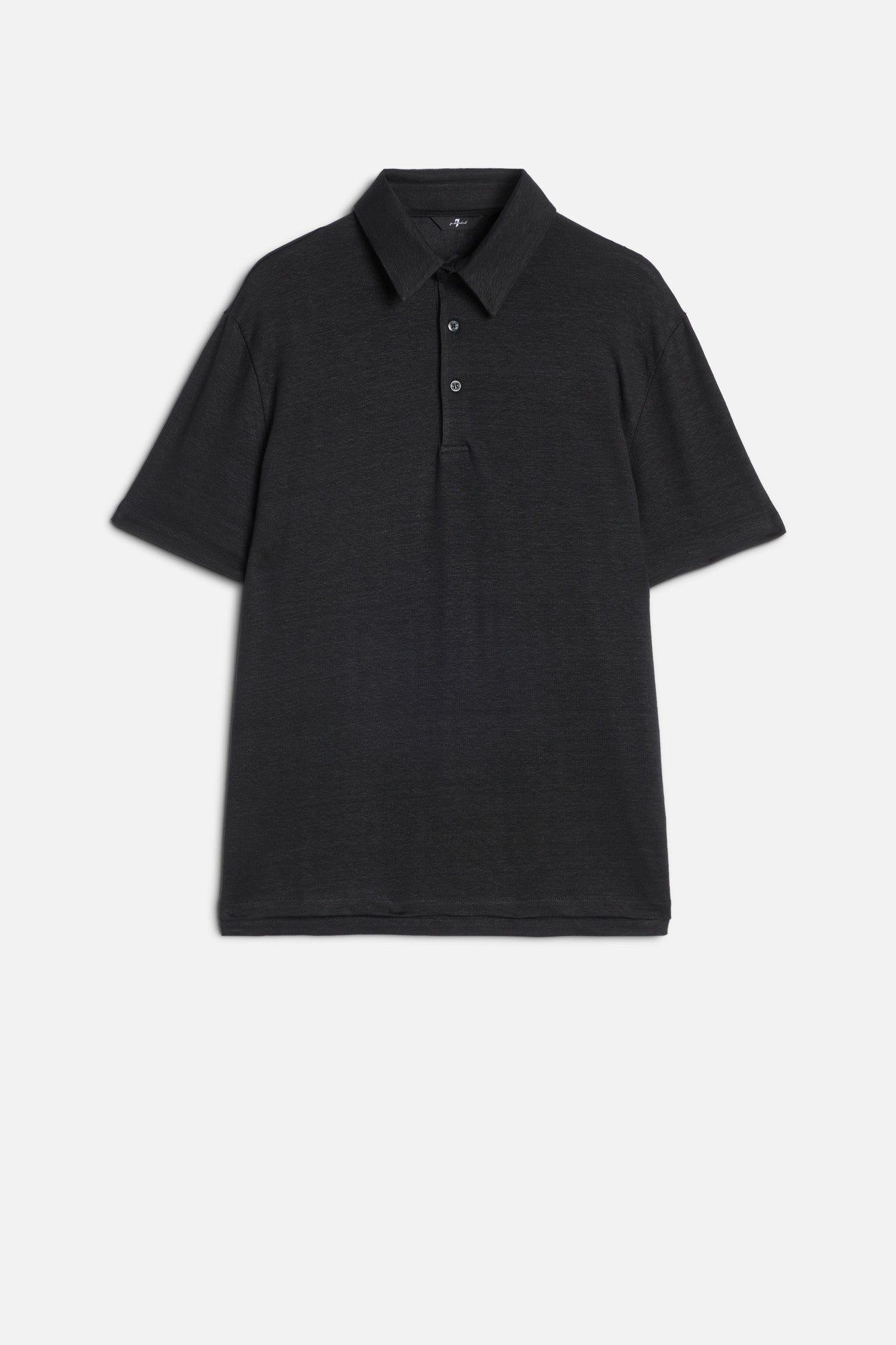 7-for-all-mankind-linen-polo-linen-black-herren-leinen-polo-schwarz image 1