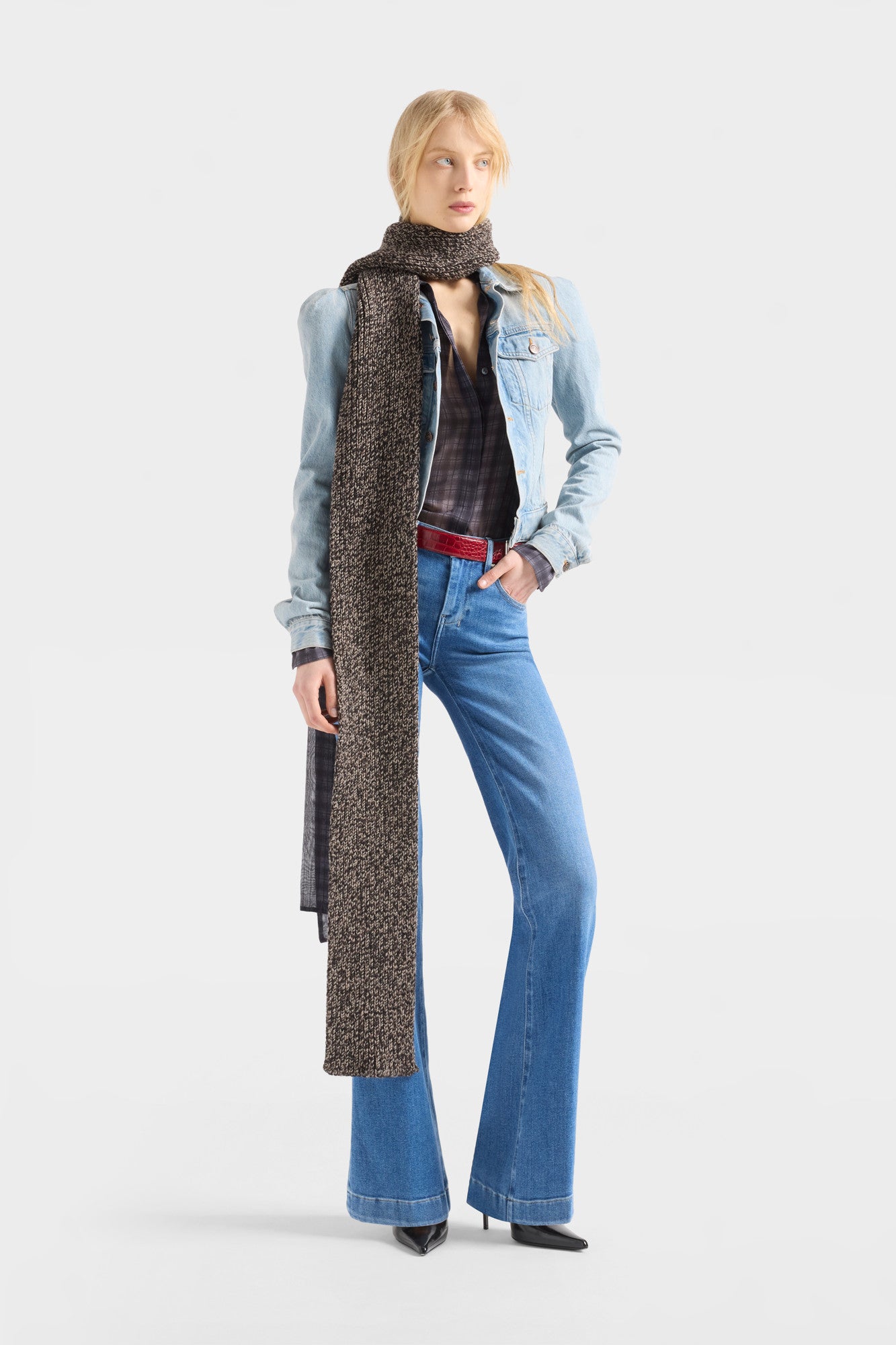7-for-all-mankind-dojo-flare-jeans-slim-illusion-marine-damen image 2