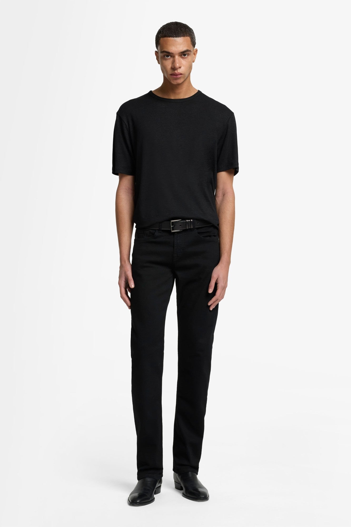 7-for-all-mankind-standard-herren-jeans-denim-black-onyx-straight image 2