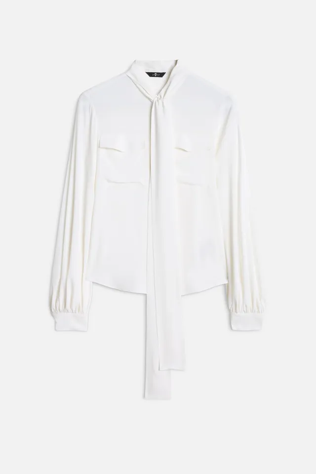 7-for-all-mankind-balloon-sleeve-bluse-silk-optical-white image 1