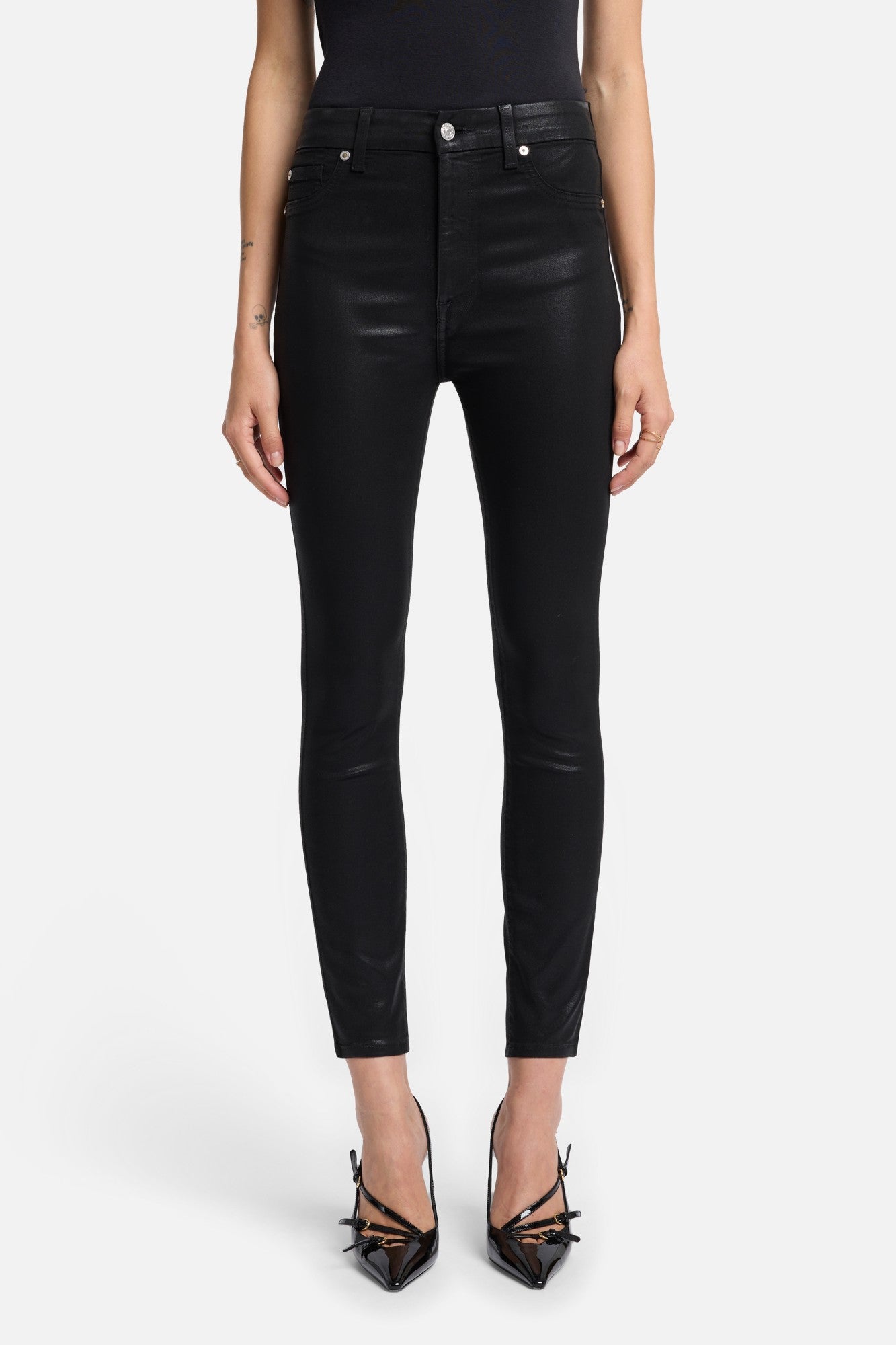 7-for-all-mankind-b-air-high-waist-ankle-skinny-coated-black image 2