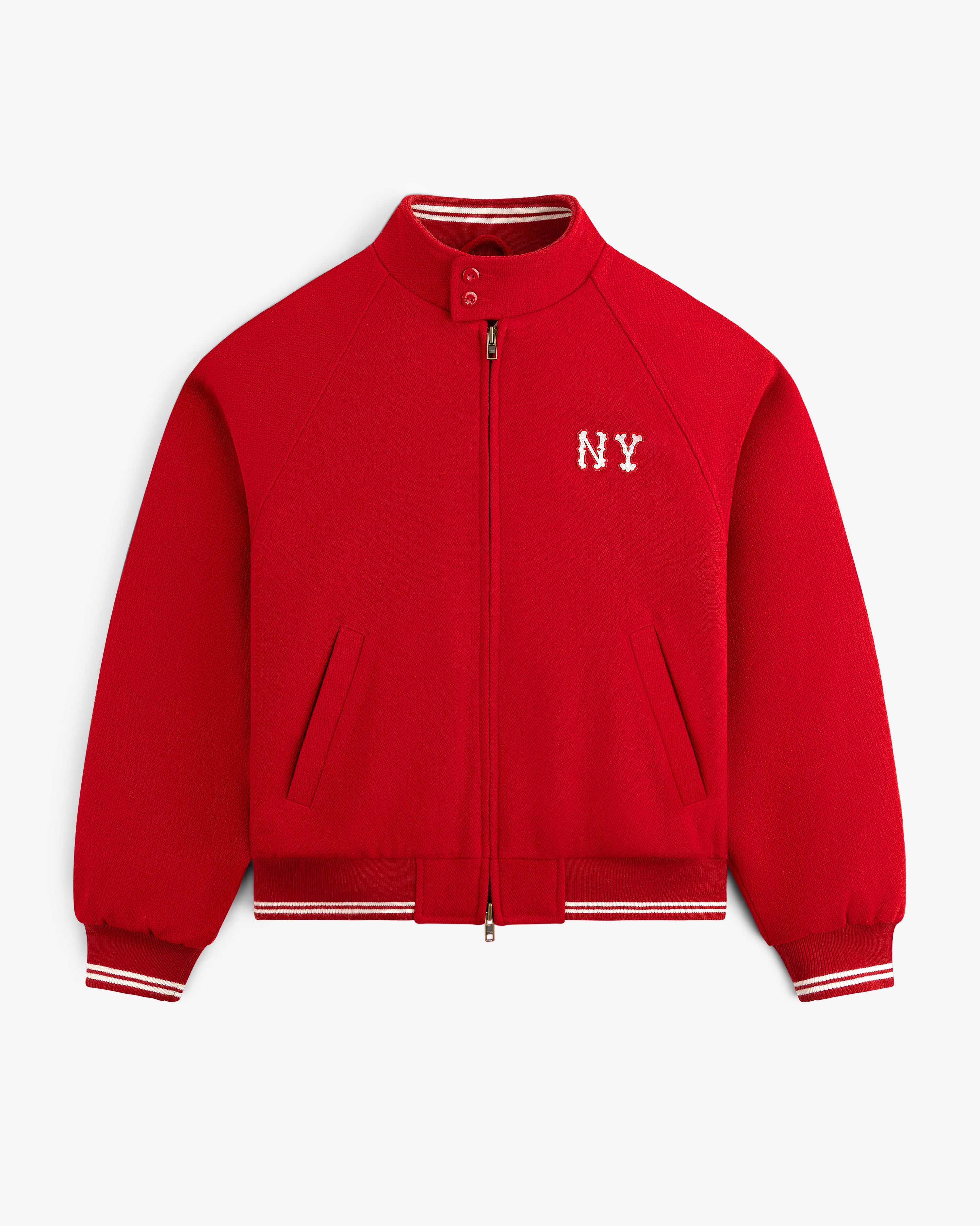 aim-leon-dore-ny-highlanders-wool-varsity-jacke-rot image 5