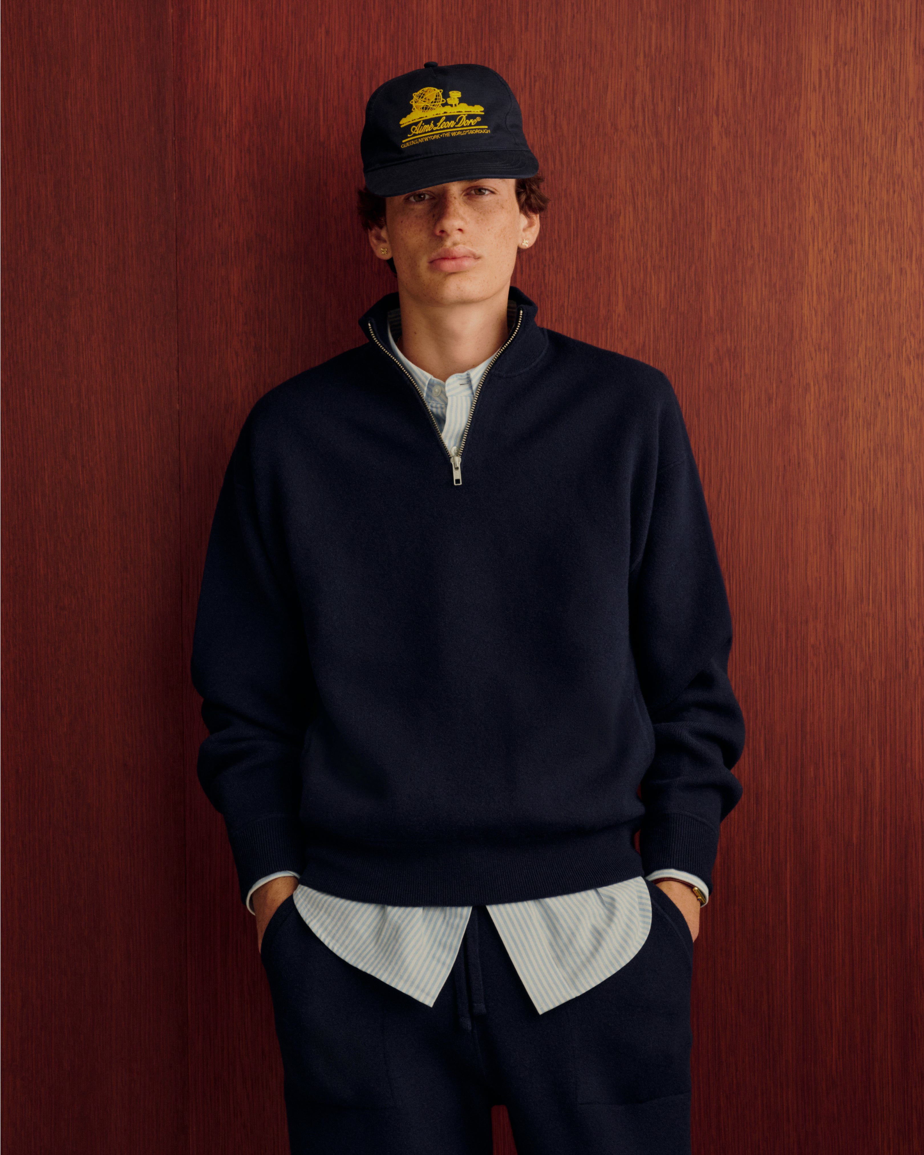 aim-leon-dore-pavilion-cashmere-sweatpant-navy image 3
