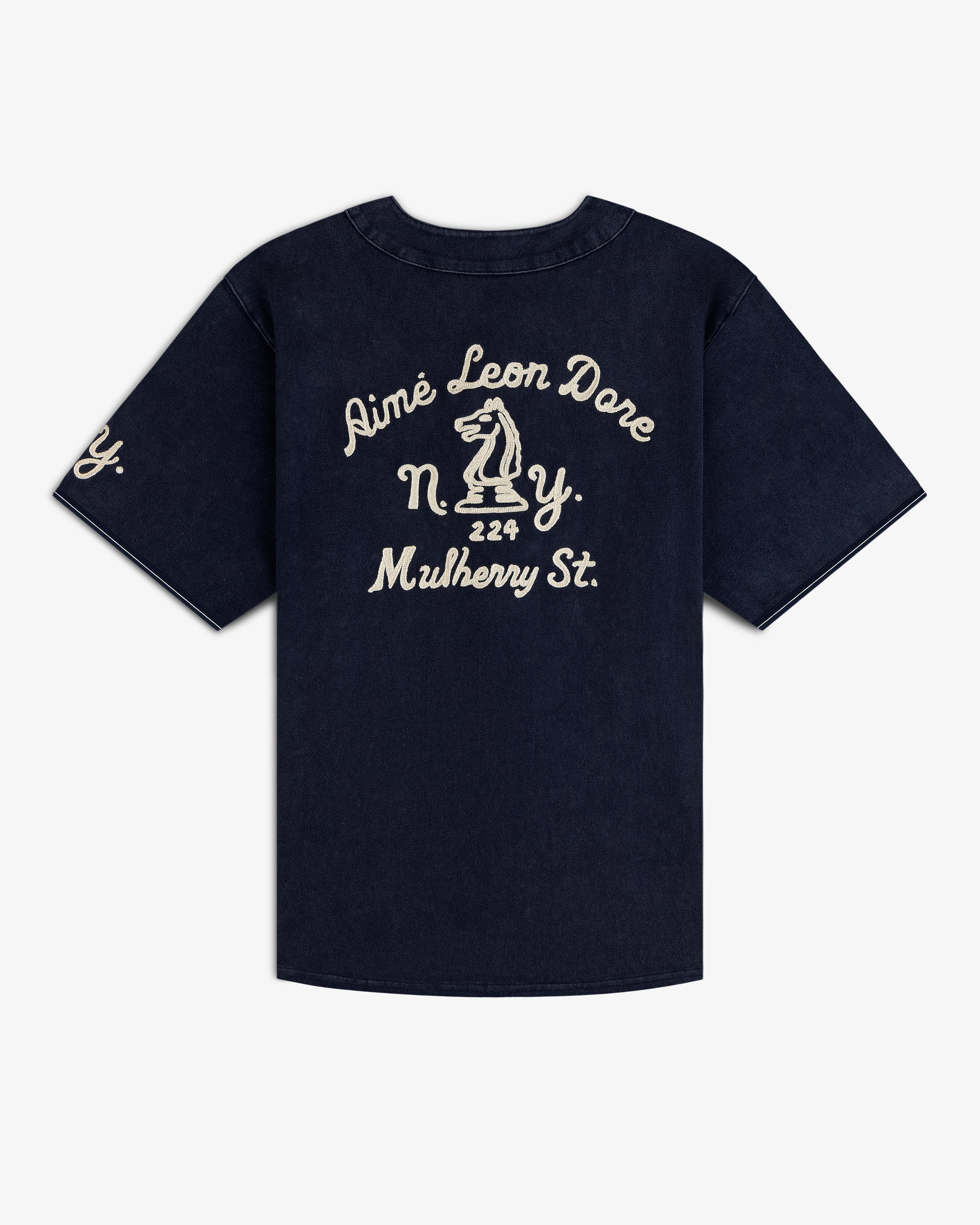 aim-leon-dore-mulberry-chainstitch-baseball-jersey-navy-button-jersey image 3