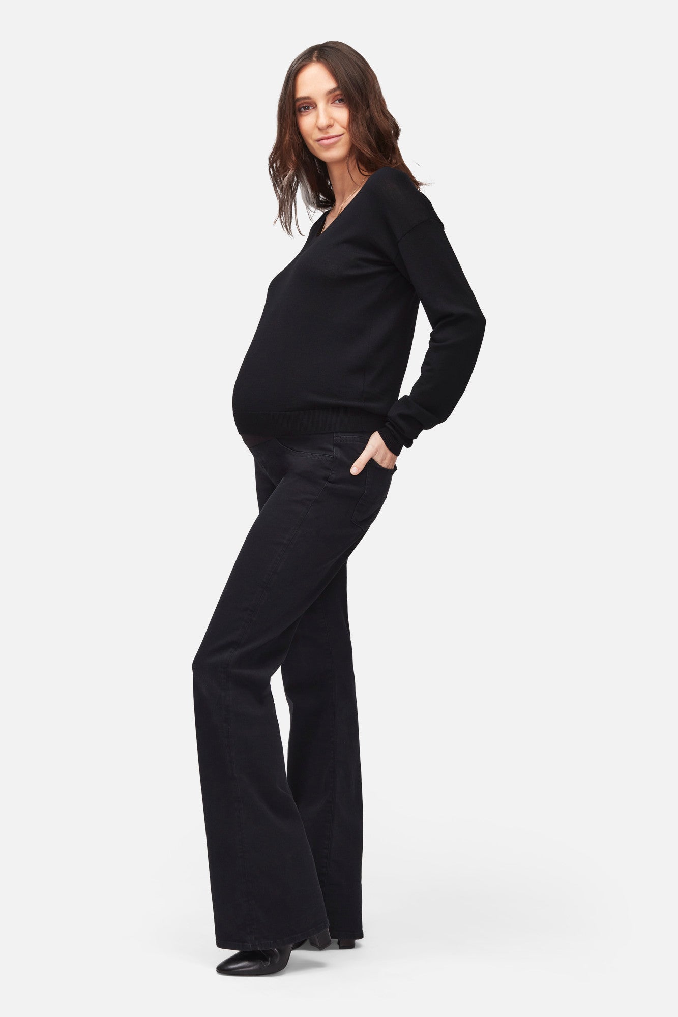 7-for-all-mankind-bootcut-maternity-slim-illusion-luxe-gravity-umstandsjeans image 4