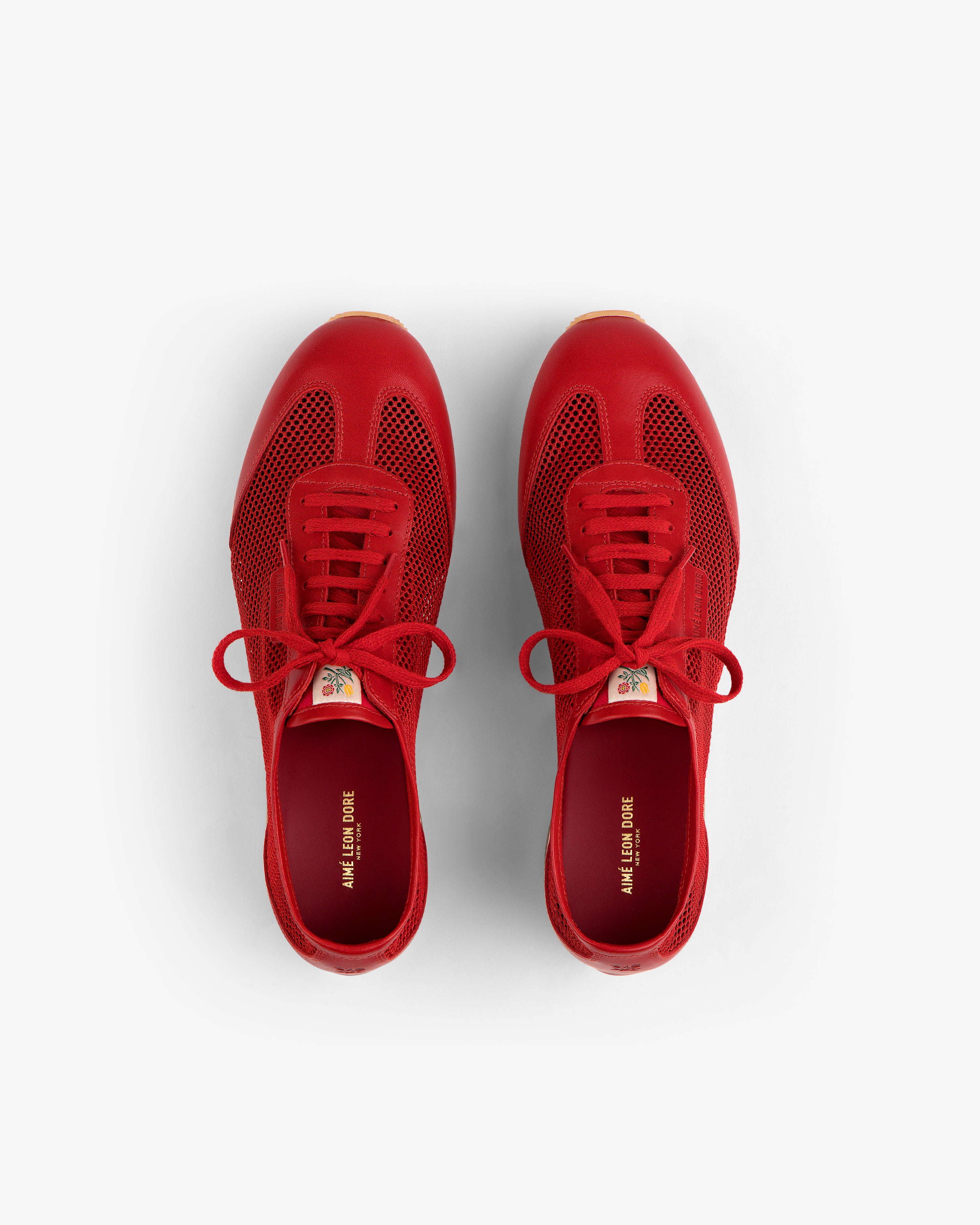 aim-leon-dore-low-profile-mesh-trainer-rote-damen-sneaker image 5