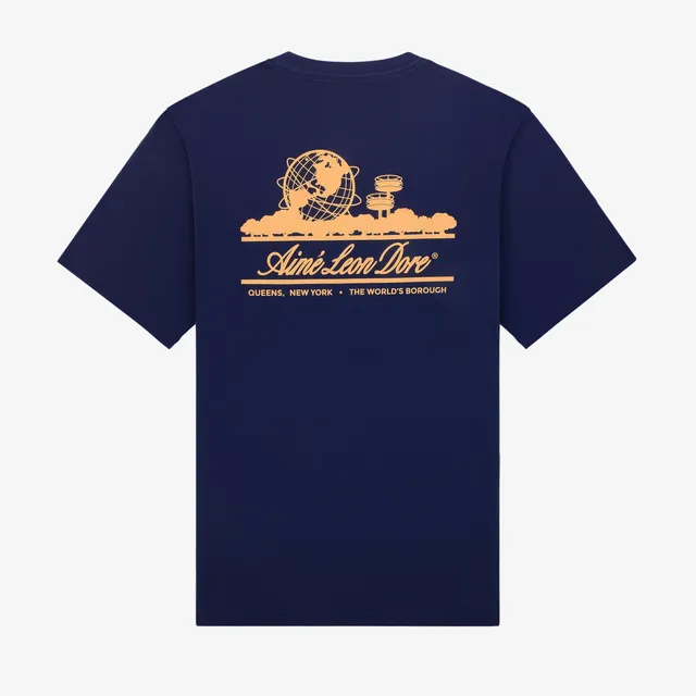 aim-leon-dore-unisphere-tee-navy-regular-fit image 1