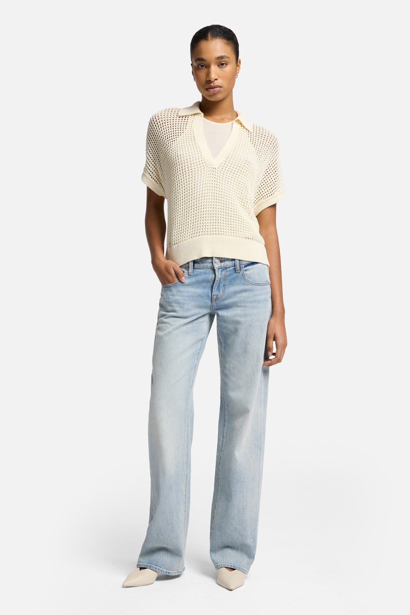 7-for-all-mankind-kurzarm-strick-polo-oatmeal image 2