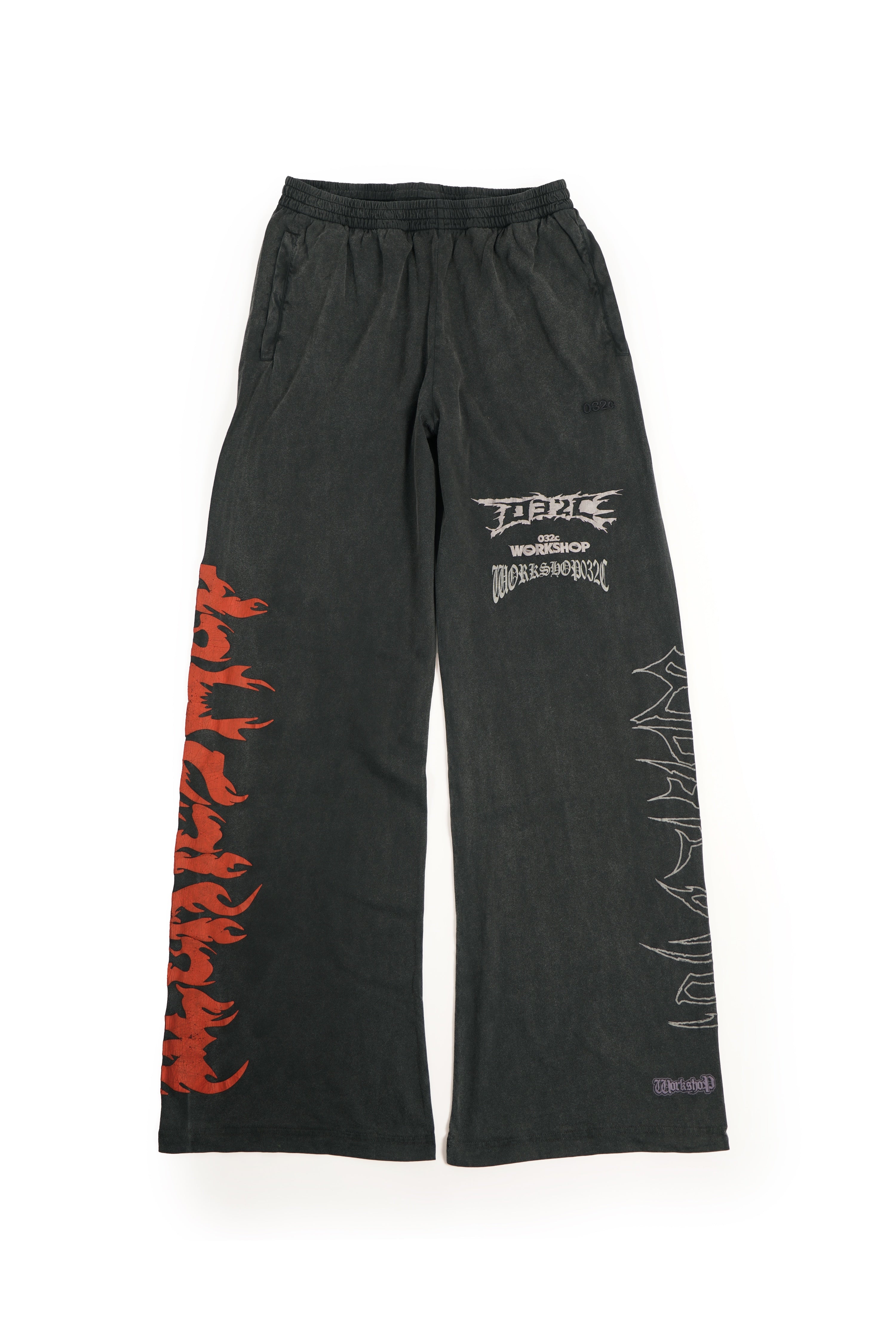 032c-pants-with-print-short-length-sweatpants-faded-black image 2