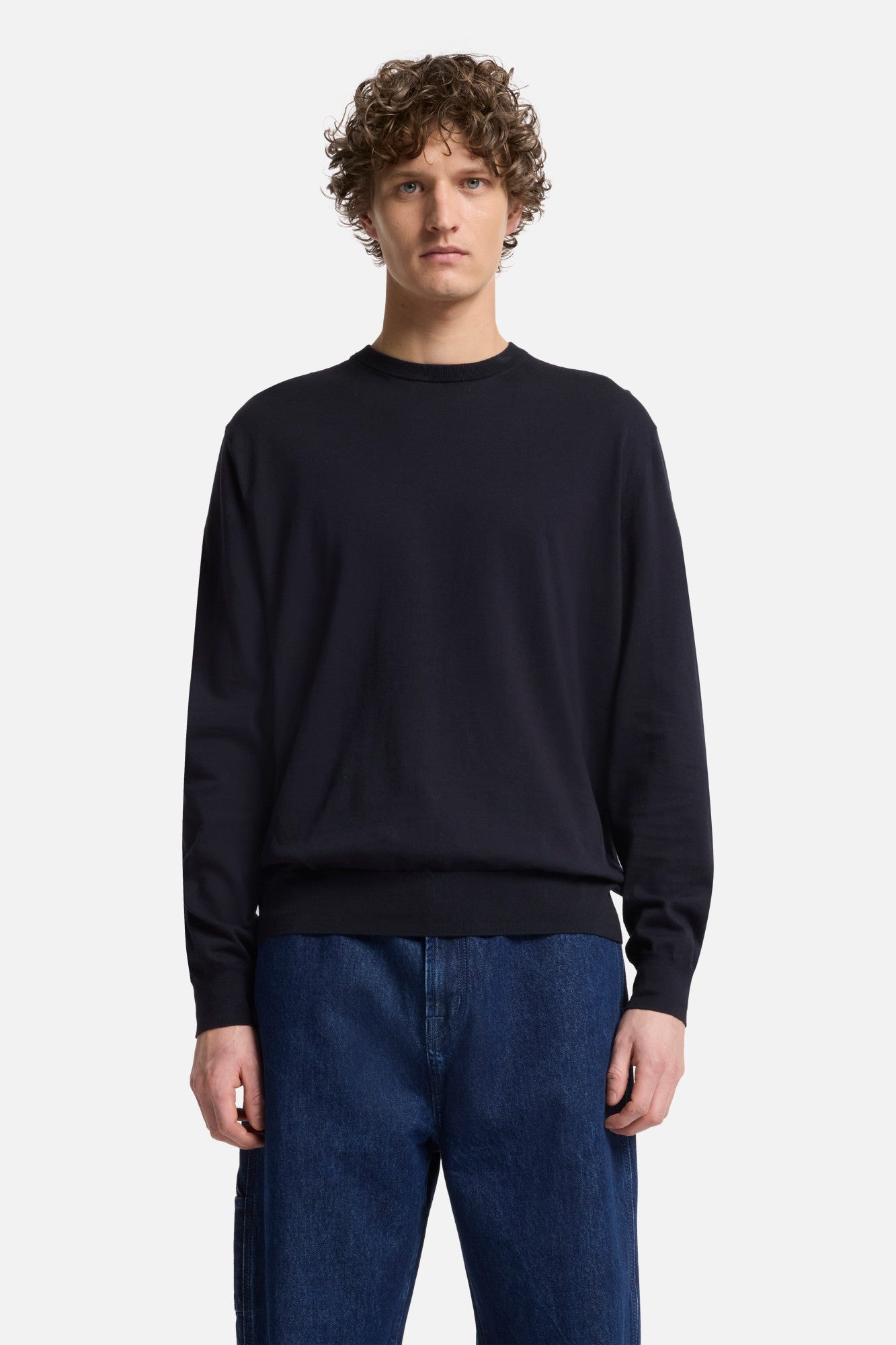 7-for-all-mankind-classic-cotton-long-sleeve-sweater-herren-navy image 3