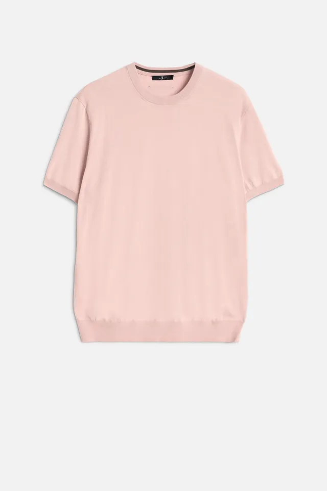 7-for-all-mankind-classic-short-sleeve-sweater-cotton-rose image 1