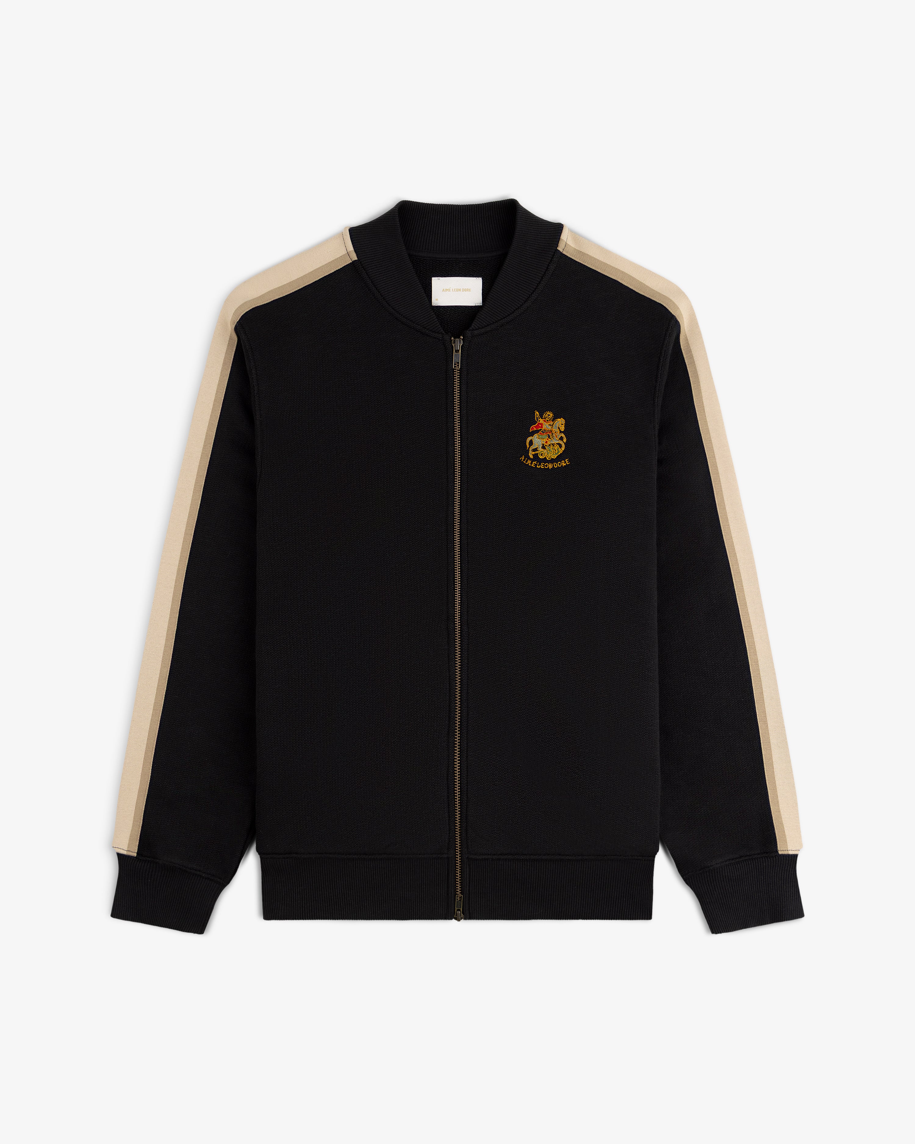 aim-leon-dore-saint-george-track-jacket-schwarz-baumwolle image 2