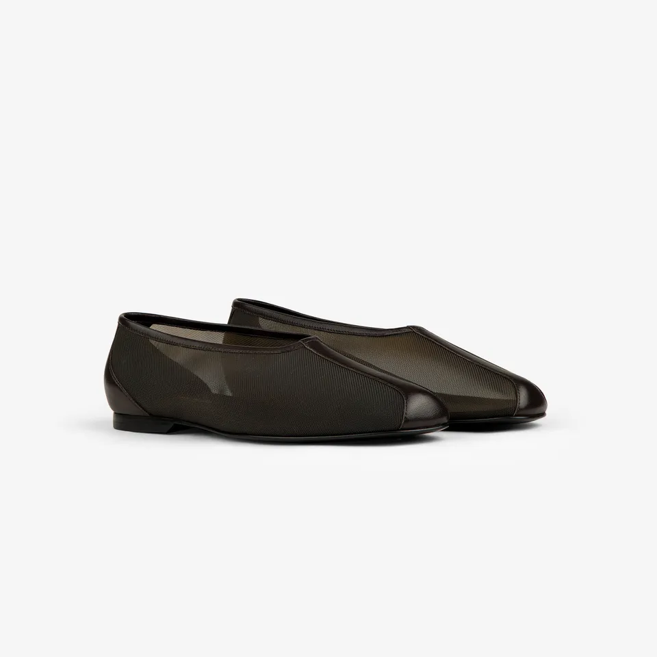 aim-leon-dore-mesh-ballet-flat-braun-damen-ballerina image 1