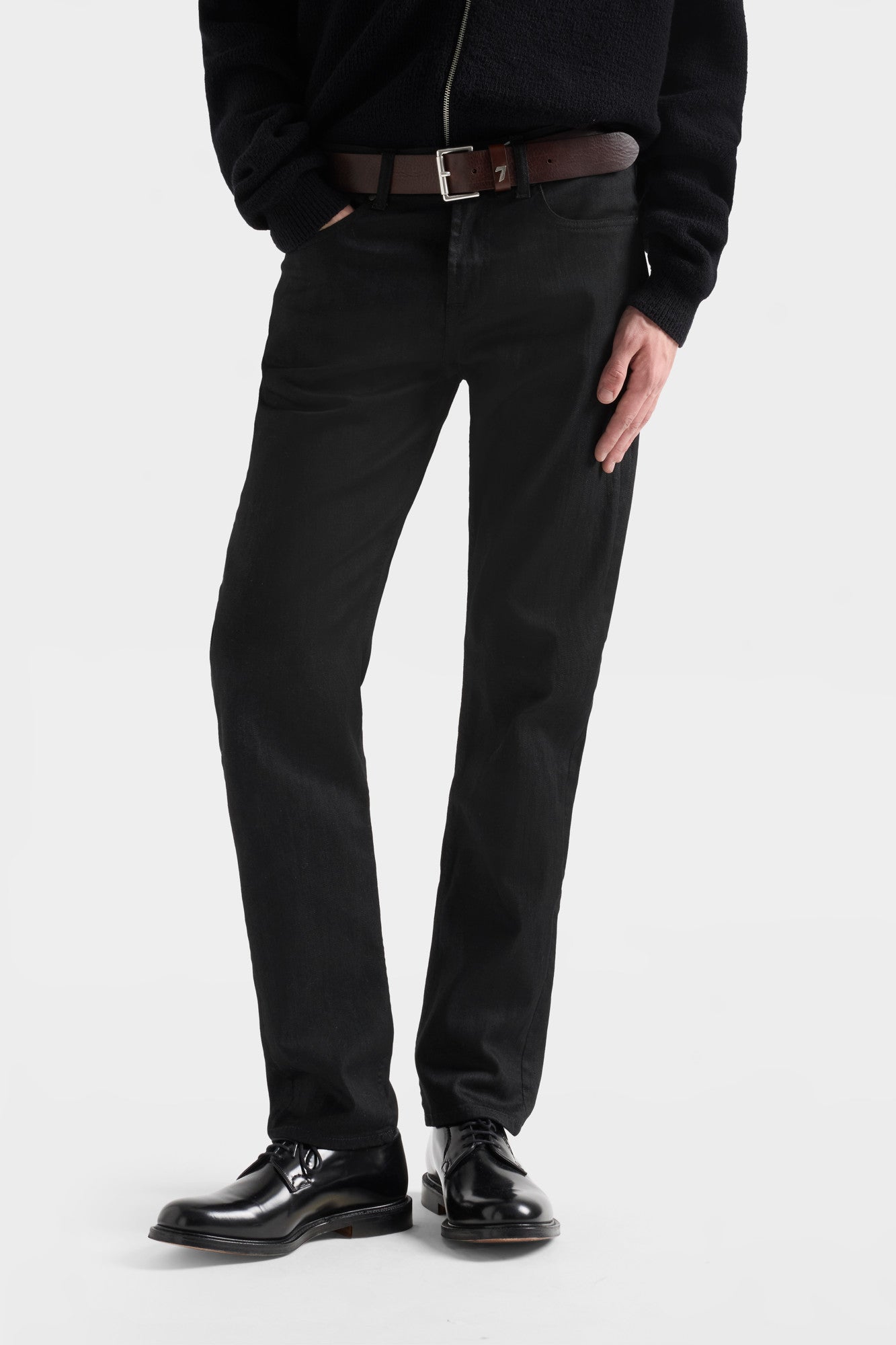 7-for-all-mankind-airweft-slimmy-jeans-slim-fit-in-volcano-schwarz image 3